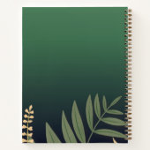Elegant Greenery Family Recipe Book Notitieboek (Achterkant)