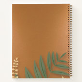 Elegant Greenery Family Recipe Book Notitieboek (Achterkant)