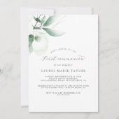 Elegant Greenery First Community Kaart (Voorkant)