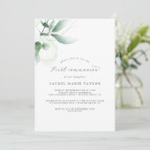 Elegant Greenery First Community Kaart (Staand voorkant)
