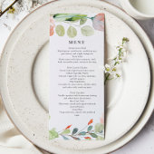 Elegant Greenery Flower Garden Vrijgezellenfeest L Menu