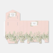 Elegant Greenery Foliage Vrijgezellenfeest Blush P Bedankdoosjes (Uitgevouwen)