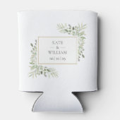 Elegant Greenery Foliage Wedding Koelbox Blikjeskoeler (Achterkant)