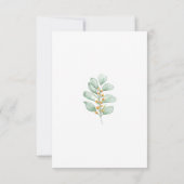 Elegant Greenery Foliage Wedding Save The Date (Achterkant)