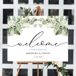 Elegant Greenery Foliage Wedding Welcome Sign Poster<br><div class="desc">Elegant Eucalyptus Greenery Foliage Wedding Welcome Sign. Dit waterverf trouwbord is voorzien van een waterverf groen blad met kleine witte bloemen, waardoor je elegant op zoek gaat naar je trouwdag. Het is perfect voor tuin-, lente-, zomer-, plattelands- en groenvoederbruiloften. U kunt gehele Sjabloon bewerken/personaliseren. Neem contact met me op als...</div>