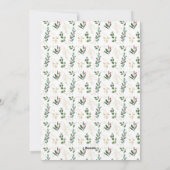 Elegant Greenery Gold Berry Baby Eerste Kerstmis Feestdagenkaart (Achterkant)