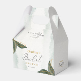 Elegant Greenery Gold Waterverf Vrijgezellenfeest Bedankdoosjes