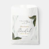 Elegant Greenery Gold Waterverf Vrijgezellenfeest Bedankzakje (Voorkant)