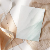 Elegant Greenery Gold Waterverf Vrijgezellenfeest Kaart