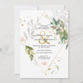 Elegant Greenery Gold Wedding Engagement (Voorkant)