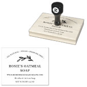 Elegant Greenery Handmade Beauty Skincare Product Rubberstempel (Gestempeld)