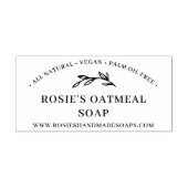 Elegant Greenery Handmade Beauty Skincare Product Rubberstempel (Afrduk)