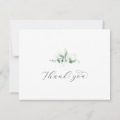 Elegant Greenery Hartelijk dank Bedankkaart (Voorkant)