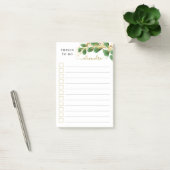 Elegant Greenery heeft alles gepersonaliseerd om t Post-it® Notes (Kantoor)