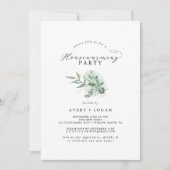 Elegant Greenery Housewarming Party Kaart (Voorkant)
