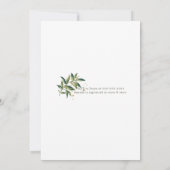 Elegant Greenery in Gold Floral Vrijgezellenfeest Kaart (Achterkant)