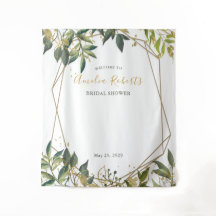 Elegant Greenery in Gold Floral Vrijgezellenfeest