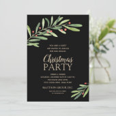 Elegant Greenery kerstfeestjes (Staand voorkant)