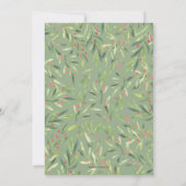 Elegant Greenery kerstfeestjes (Achterkant)