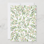 Elegant Greenery kerstfeestjes (Achterkant)