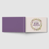 Elegant Greenery Krans Baby shower Gastenboek (Volledig)