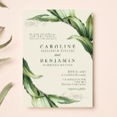 Elegant Greenery laat de tuintropische bruiloft ov Kaart