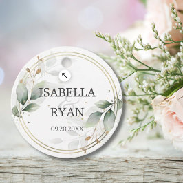 ELEGANT Greenery leveert Gold Weddenschap Dank u Bedankjes Labels