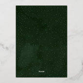 Elegant Greenery Merry Christmas Photo Folie Feestdagenkaart (Achterkant)