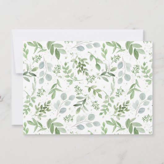 Elegant Greenery Mijn favoriete herinnering aan de (Achterkant)