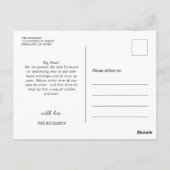 Elegant Greenery Nieuwe Adres Verhuisaankondiging Briefkaart (Achterkant)