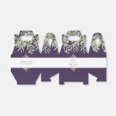 Elegant Greenery Paars Wedding Bedankt Bedankdoosjes (Uitgevouwen)