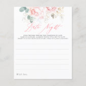 Elegant Greenery Pink Floral Date Night Idees (Voorkant)