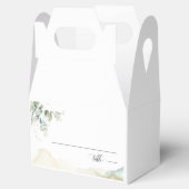 Elegant Greenery Place Card / Bedankdoosjes (Geopend)