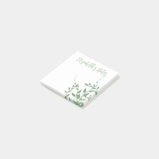 Elegant Greenery Post-it® Notes (Schuin)