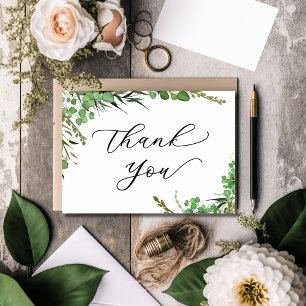 Elegant Greenery Professioneel Dank u kaart