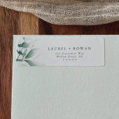 Elegant Greenery Return Address Label