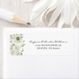 Elegant Greenery Return Address Label