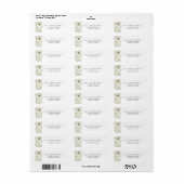 Elegant Greenery Return Address Label (Full Sheet)