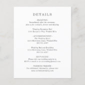 Elegant Greenery Rustic Budget Wedding Uitnodiging (Achterkant)