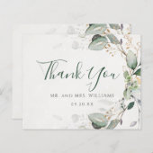 Elegant Greenery Rustic Eucalyptus Hartelijk dank (Voorkant / Achterkant)