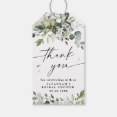 Elegant Greenery Rustic Eucalyptus Hartelijk dank Cadeaulabel (Voorkant)