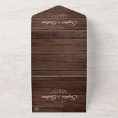 Elegant Greenery Rustic in één uitnodiging (Buitenkant)