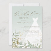 Elegant Greenery Sage Green Vrijgezellenfeest Kaart (Voorkant)