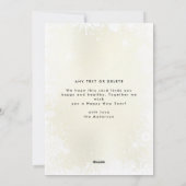 Elegant Greenery script Vrolijk kerstfeest Feestdagenkaart (Achterkant)