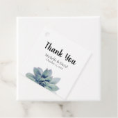Elegant Greenery Succulent Wedding Bedankt Bedankjes Labels (In situ)