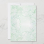 Elegant Greenery Surprise Engagement Party Kaart (Achterkant)