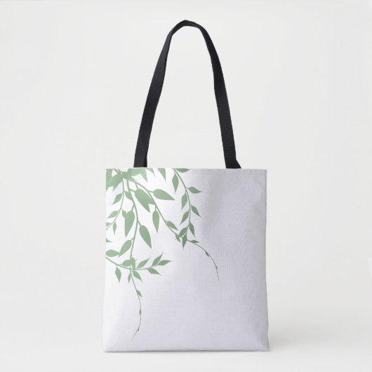 Elegant Greenery Tote Bag (Voorkant)