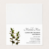Elegant Greenery Visitekaartje (Buitenkant ongevouwen)