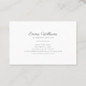 Elegant Greenery Visitekaartje (Achterkant)