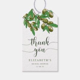 Elegant greenery vrijgezellenfeest gift labels cadeaulabel